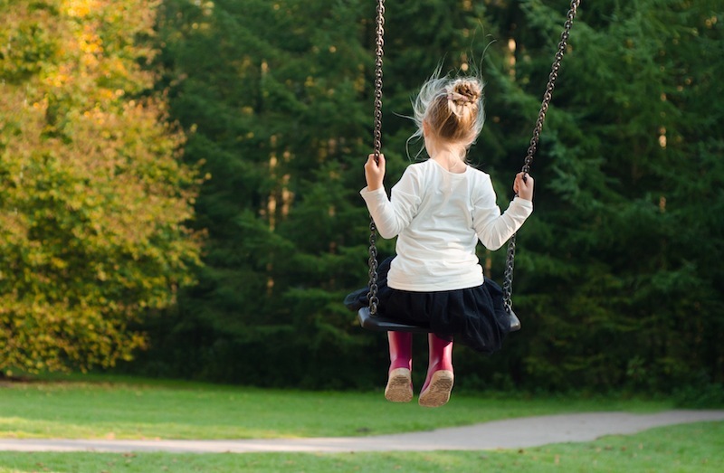 Girl swing
