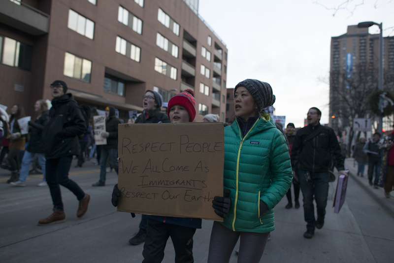 March for immigration sanctuary city