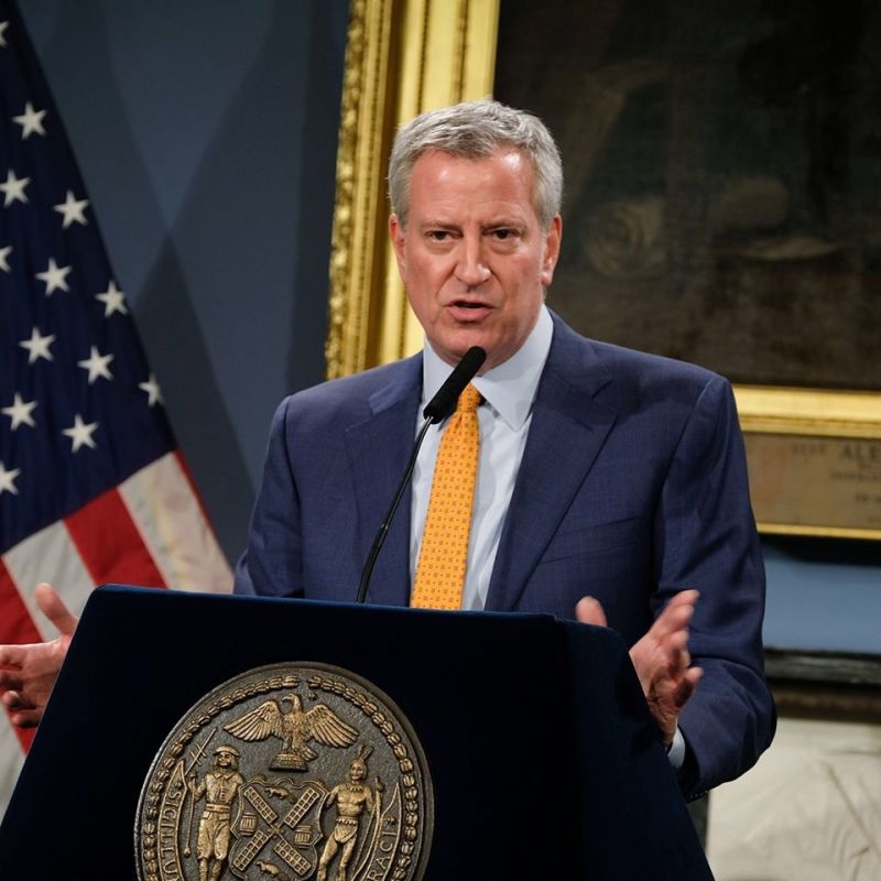 NYC Mayor Bill de Blasio