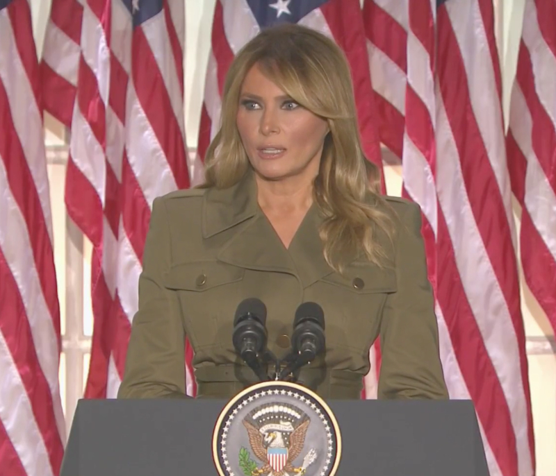 Melania Trump's shows sorrow 