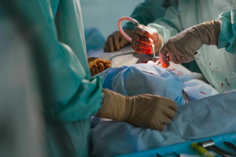 Doctors performing an operation