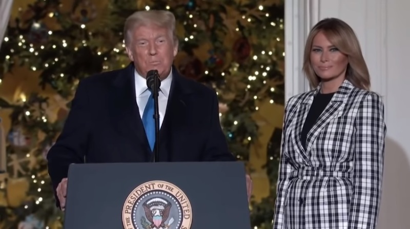 US President Donald Trump and First Lady Melania