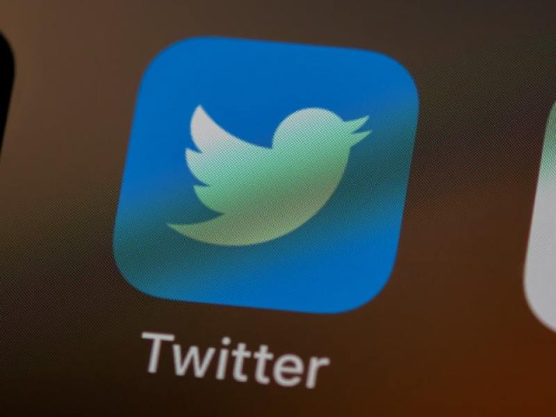 Twitter logo as seen on an iPhone