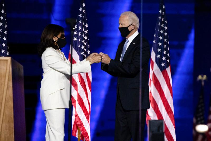 Kamala Harris and Joe Biden