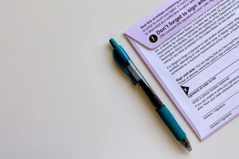 voter ballot pen envelope