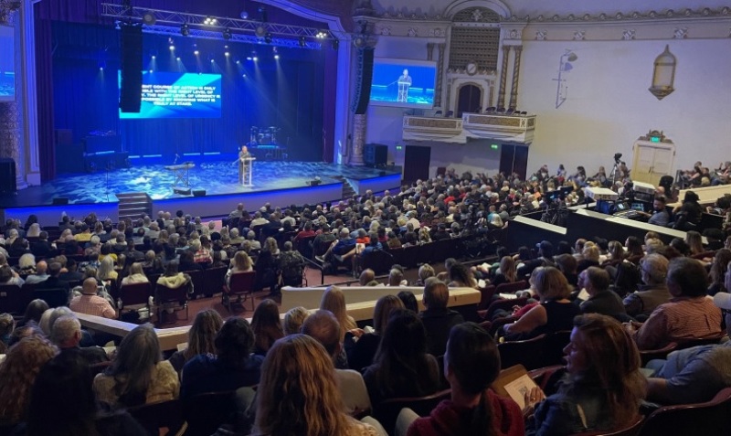 California minister Mario Murillo teaching during "Firepower"