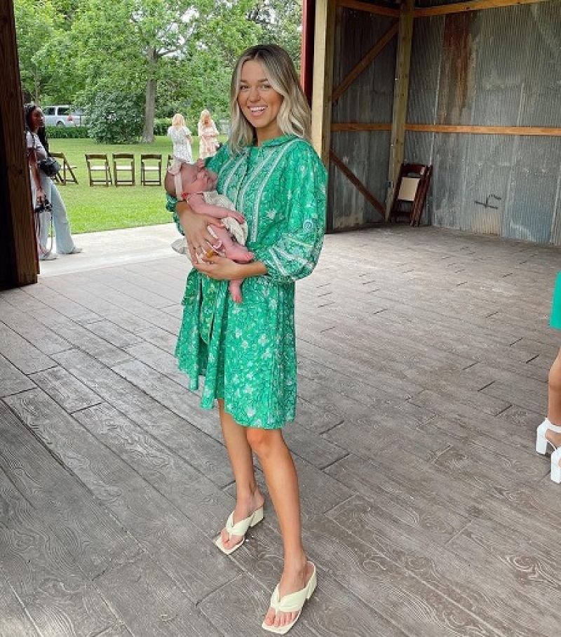 Sadie Robertson-Huff with baby Honey James
