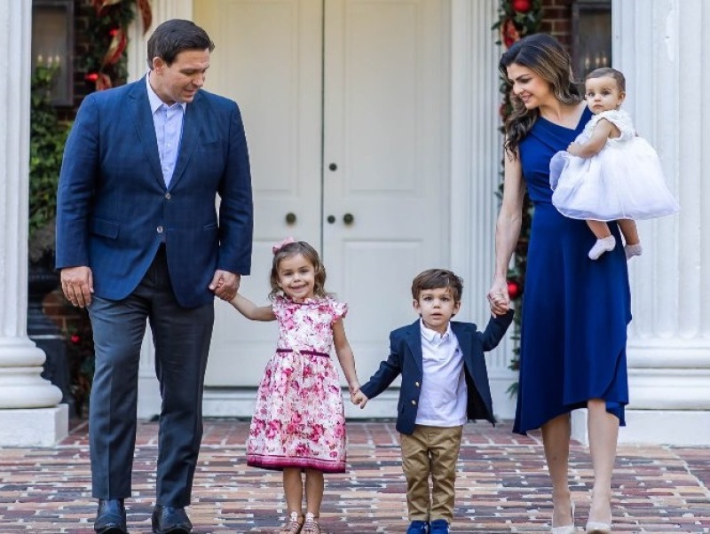Florida Gov. Ron DeSantis and family