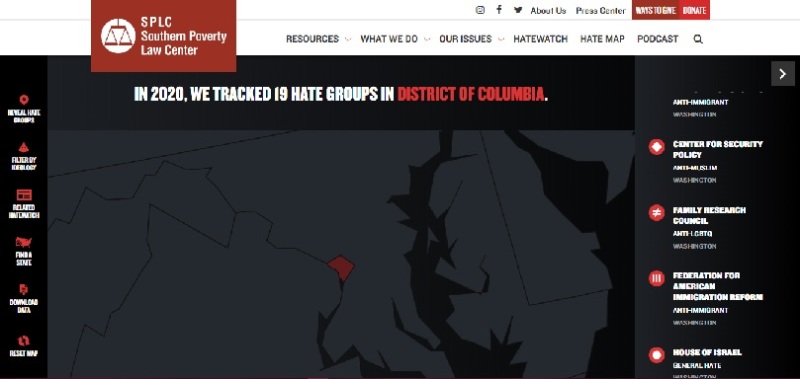 SPLC hate map