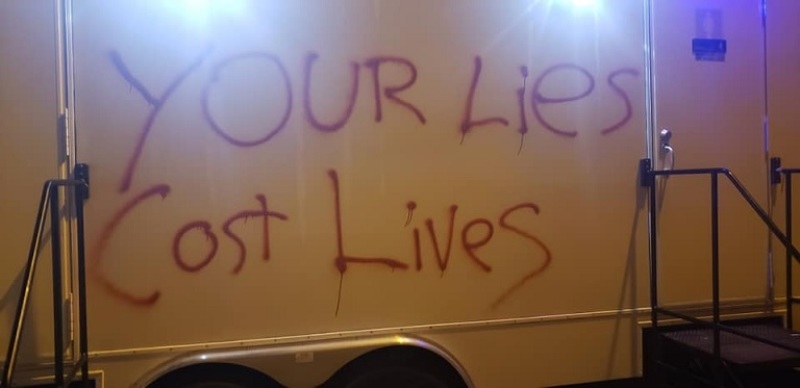 Global Vision Bible Church vandalism