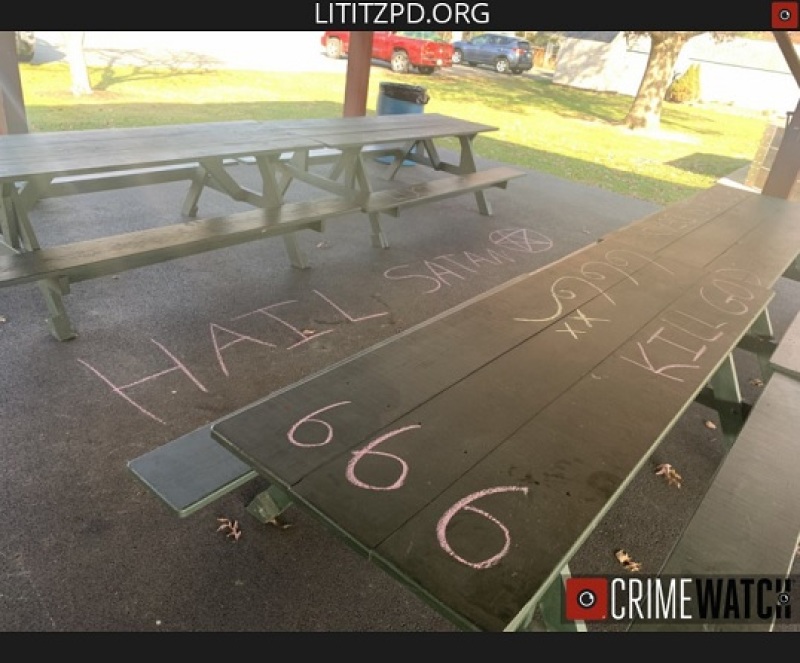 vandalism at the Lititz Church of the Brethren
