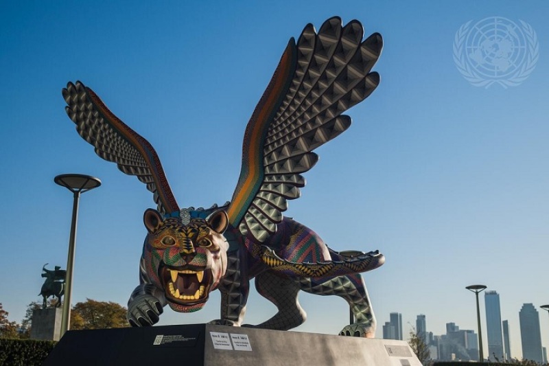 United Nations sculpture