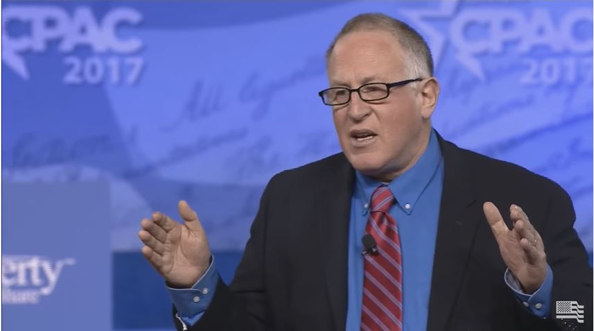 Trevor Loudon of the American Freedom Alliance. Author, filmmaker and public speaker Trevor Loudon speaking during CPAC 2021.